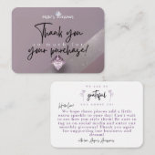 アンジーズアクセサリーカスタムサンキューカード ノートカード (正面/裏面)