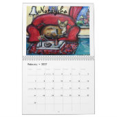 アンジー2011のカレンダーによる猫 カレンダー (2月 2027)
