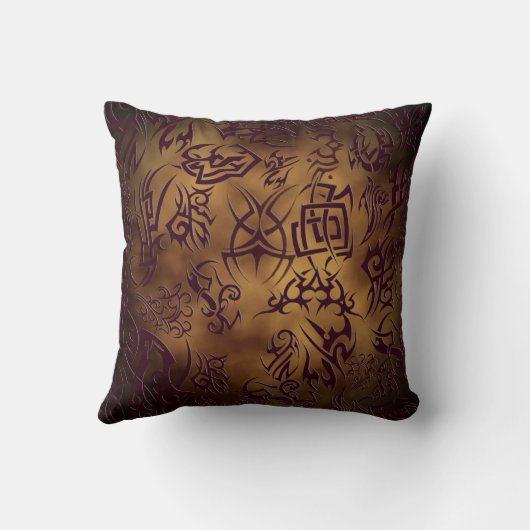 アンスタッフの部族のタトゥー クッション (裏面)