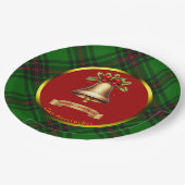 アンストラザータータンチェックパーソナライズされたクリスマス ペーパープレート (アングル)