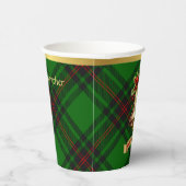 アンストラザーパーソナライズされたタータンチェッククリスマス 紙コップ (右)