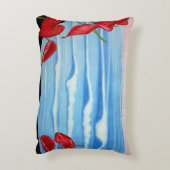 アンスリウム海水彩デザイン アクセントクッション (裏面(縦))