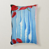 アンスリウム海水彩デザイン アクセントクッション (正面(垂直))