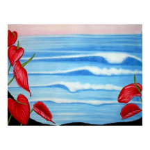 アンスリウム海水彩デザイン