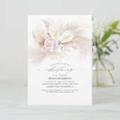 アンスリウム&パンパスグラスフローラ《キリスト教》洗礼式や命名式 招待状 (スタンド正面)