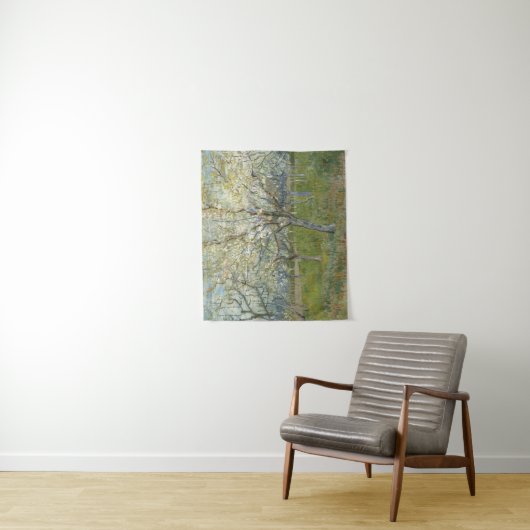 アンズの木が咲くヴァンゴッホ果樹園 タペストリー (インサイチュ)