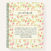 アンズオブグリーンゲーブルズコテージコーレパーソナライズされたボホ ノートブック (正面)