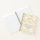 アンズオブグリーンゲーブルズコテージコーレパーソナライズされたボホ ノートブック (内部)