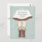 アンズオブグリーンゲーブルズフレンドシップ引用文 ポストカード (正面/裏面)