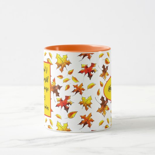 アンズオブグリーンゲーブルズ10月パーソナライズされた秋 マグカップ (中央)