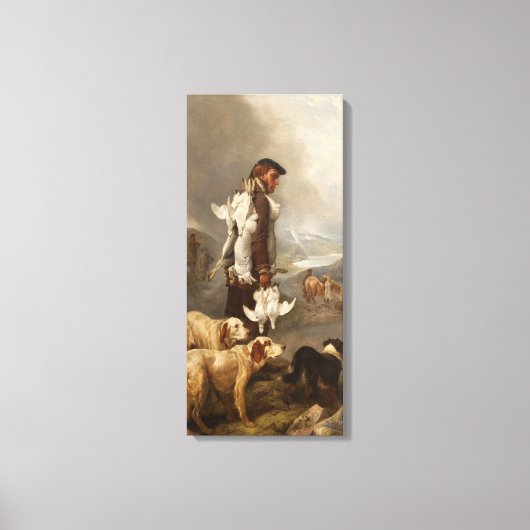 アンズデルウィンター射撃、 発砲ハーレスアンドパルミガン キャンバスプリント (正面)