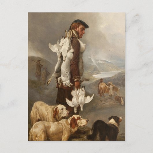 アンズデルウィンター射撃、 発砲ハーレスアンドパルミガン ポストカード (正面)