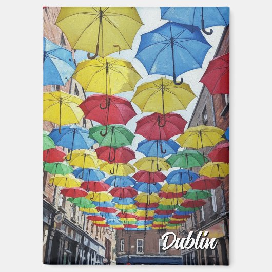 アンズレーンダブリンアイルランドトラベル マグネット (正面)