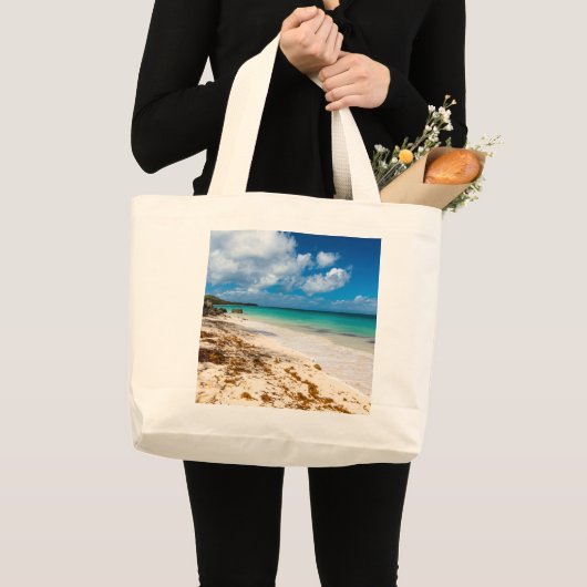 アンセカノービーチオンマリガラテ ラージトートバッグ (正面(商品))