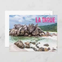 アンセコスコスセーシェルラディグビーチギフト シーズンポストカード