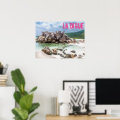 アンセコスコスセーシェルラディグビーチギフト ポスター (ホームオフィス)