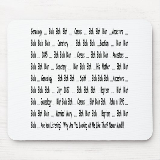 アンセストリーブラーブラマウスパッド マウスパッド (正面)