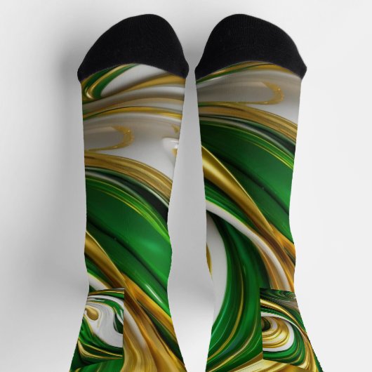 アンセックスグリーンゴールデンクラシックマッチングタイセット ソックス (上部)