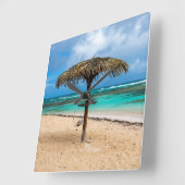 アンセデロシャーズビーチ スクエア壁時計 (傾斜)