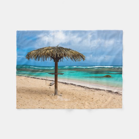 アンセデロシャーズビーチ フリースブランケット (正面(横))