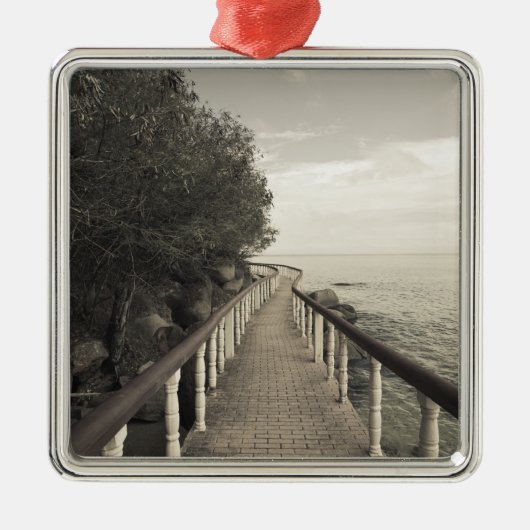 アンセ·ボア·ド·バラ、プラスリン島セイシェル メタルオーナメント (正面)