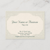 "アンゼリカ"のエレガントでカスタムなぽっちゃりした名刺 名刺 (裏面)