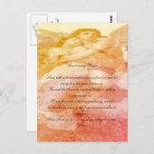 アンゼルスとの記念日祈りの言葉 ポストカード (正面/裏面)