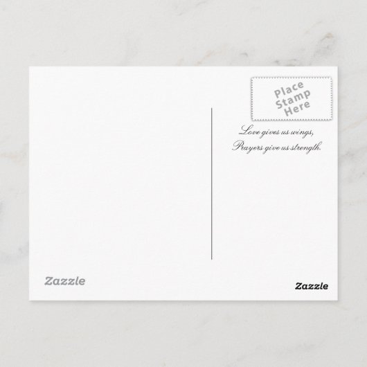 アンゼルスとの記念日祈りの言葉 ポストカード (裏面)