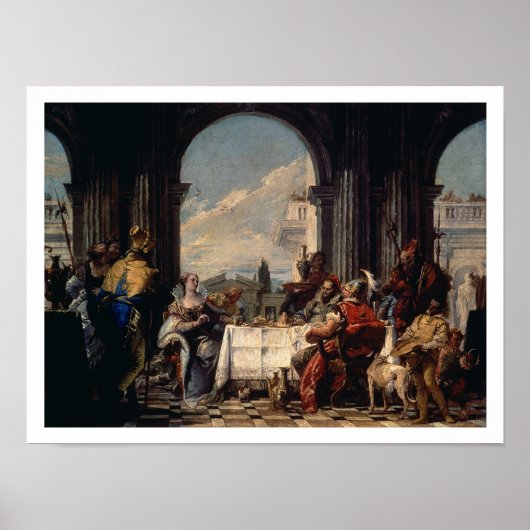 アンソニーとクレオパトラの宴会， c.1744 (油 ポスター (正面)