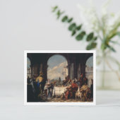 アンソニーとクレオパトラの宴会， c.1744 (油 ポストカード (スタンド正面)