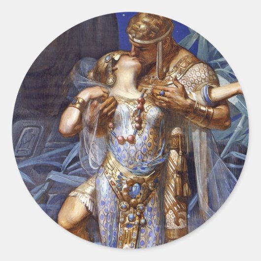 アンソニーとクレオパトラの愛クラシック ラウンドシール (正面)