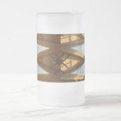 アンソニーの曇りマグカップの上の天窓 フロストグラスビールジョッキ (中央)