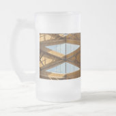 アンソニーの曇りマグカップの上の天窓 フロストグラスビールジョッキ (左)