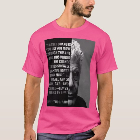 アンソニーやる気を起こさせる引用文Travelliについて Tシャツ (正面)