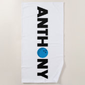 アンソニーボーリング ビーチタオル (正面)