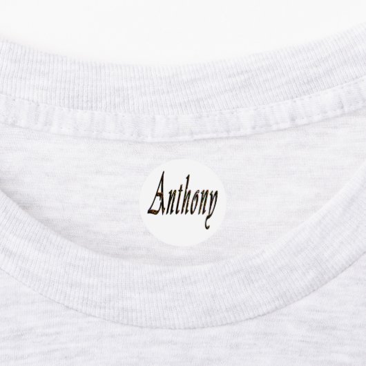 アンソニー名ロゴ、 ラベル (貼付)