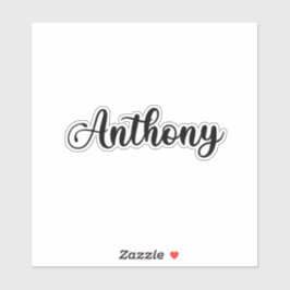アンソニー名 – 手書き書 シール