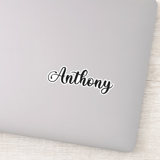 アンソニー名 – 手書き書 シール (詳細)