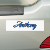 アンソニー名blue AufkleberステッカーAutoaufkleber バンパーステッカー (車上)