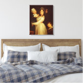 アンソニー夫人と彼女の子供の家族ポートレート キャンバスプリント (インサイチュ (寝室))