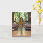 アンソニー礼拝堂クロスカード同情カード カード (黄色い花)