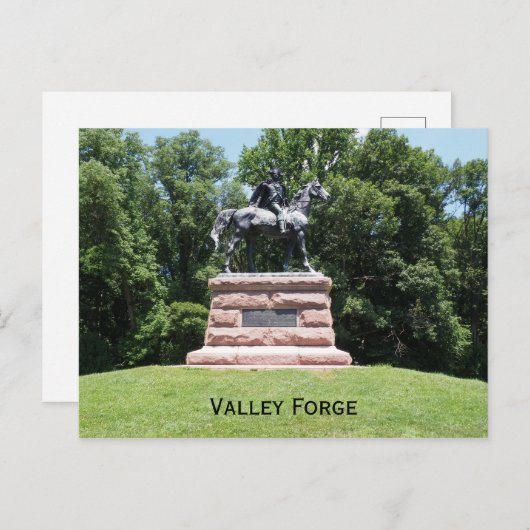 アンソニー・ウェイン将軍の像 ポストカード (正面/裏面)