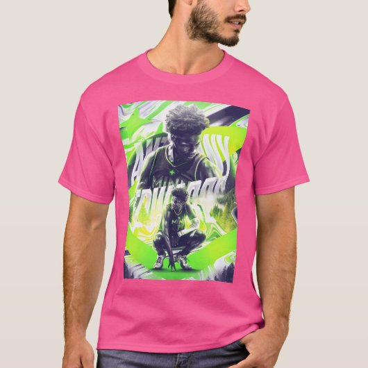 アンソニー・エドワーズ1バスケットボール Tシャツ (正面)