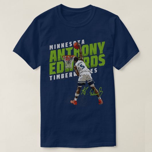 アンソニー・エドワーズ・ミネソタ・スラント Tシャツ (デザイン正面)
