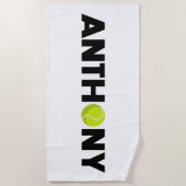 アンソニー・テニス ビーチタオル (正面)