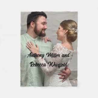 アンソニー・ミラーとレベッカ・ウォーフィールド毛布 フリースブランケット