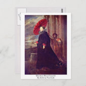 アンソニー・ヴァン・ダイクによるマルケーサ・エレナ・グリマルディ ポストカード (正面/裏面)
