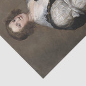 アンソニー・ヴァン・ダイクのファンを持った女性 薄葉紙 (詳細)