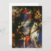 アンソニー・ヴァン・ダイク – マドンナ・デル・ロサリオ 招待状 (正面/裏面)