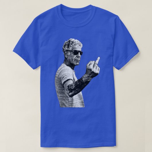 アンソニーBourdain中指スタイル子供 Tシャツ (デザイン正面)